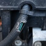 car electrical wiring harness damaged by chewing rodent